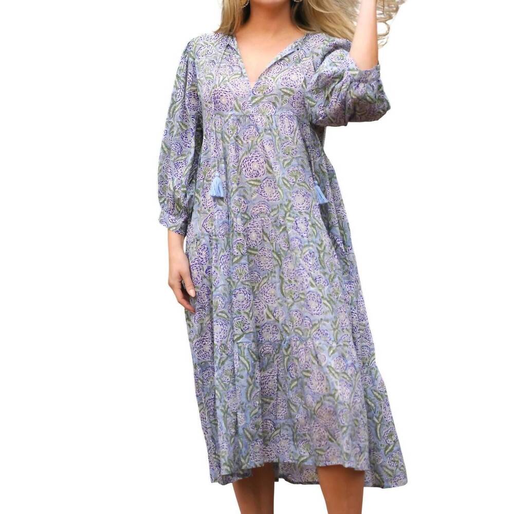 NEW DOLMA long sleeve dress in olive navy